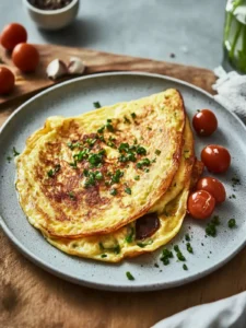 Omelett mit Pilzen