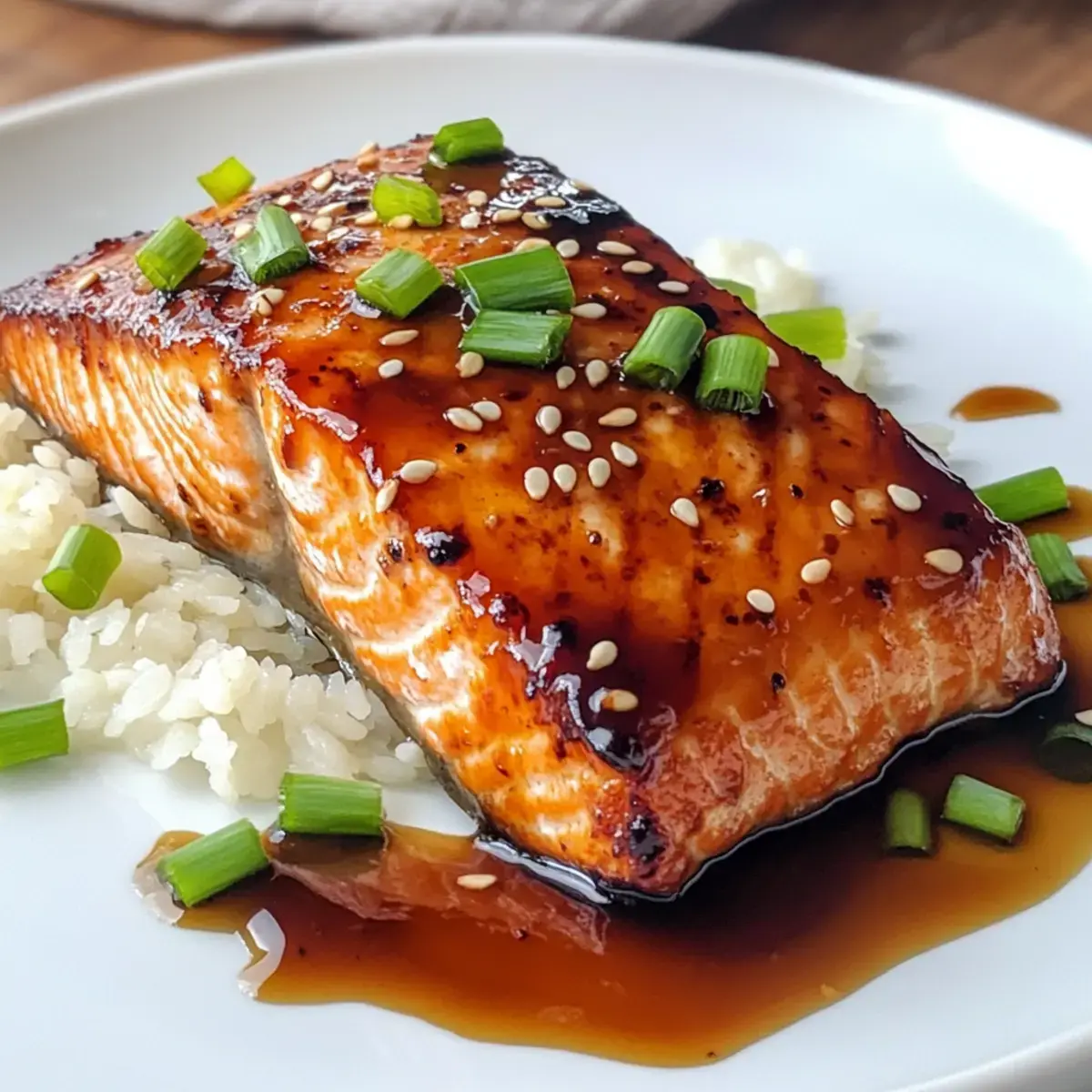 Orangen-Teriyaki-Lachs