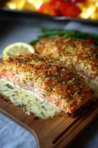 Parmesan Lachs Kruste