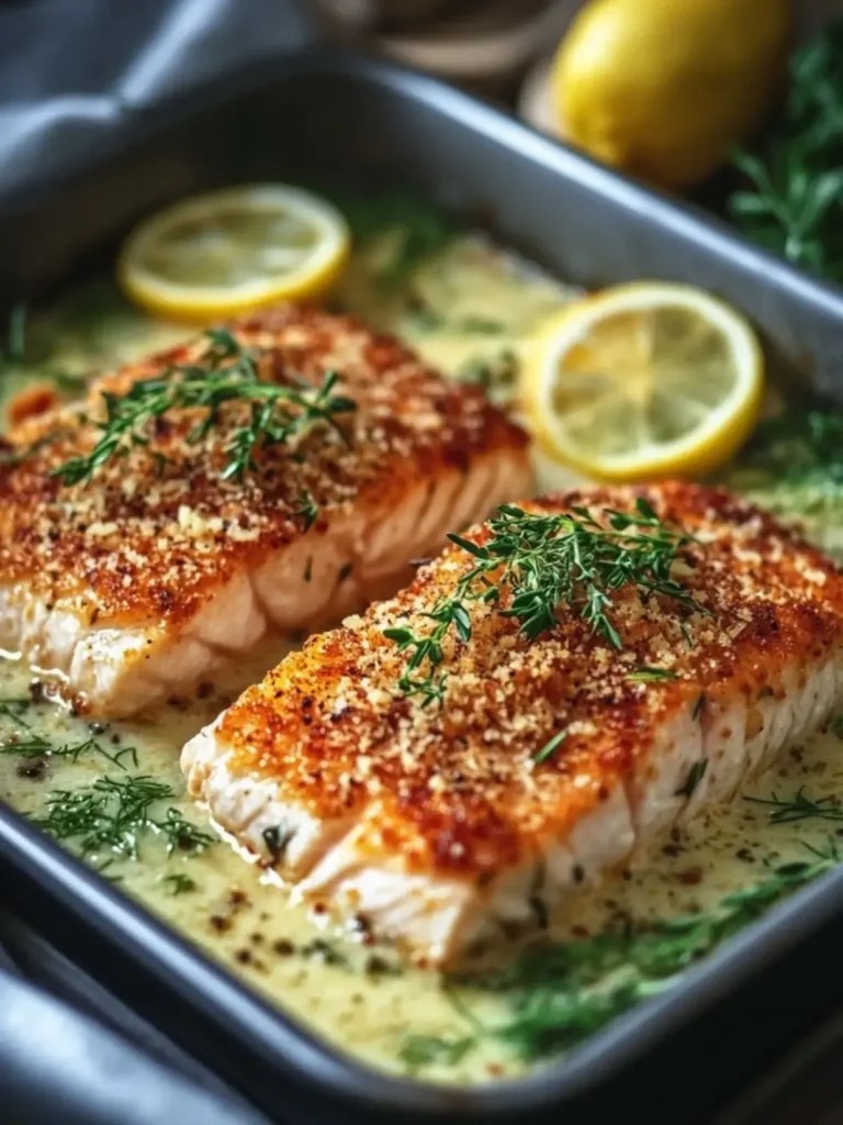 Parmesan Lachs Kruste backen