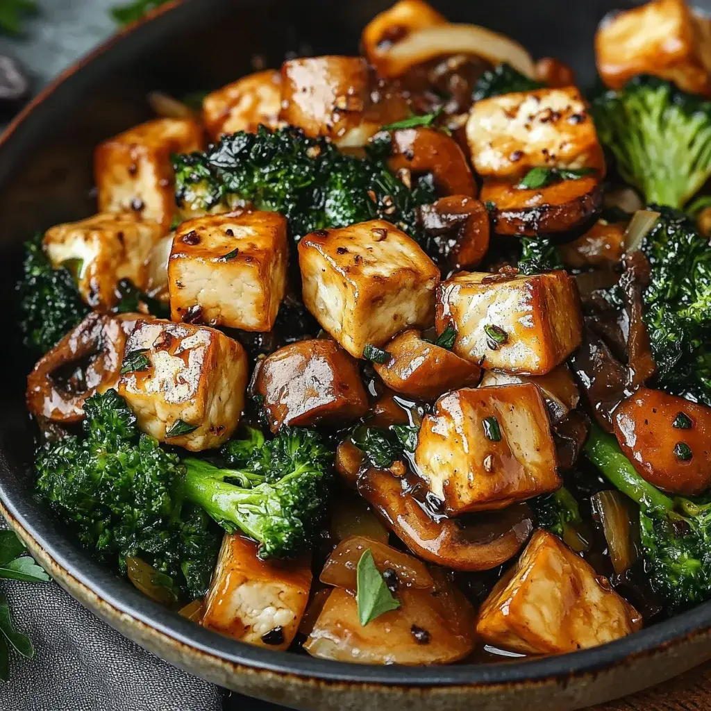 Pilz-Tofu-Pfanne Rezept
