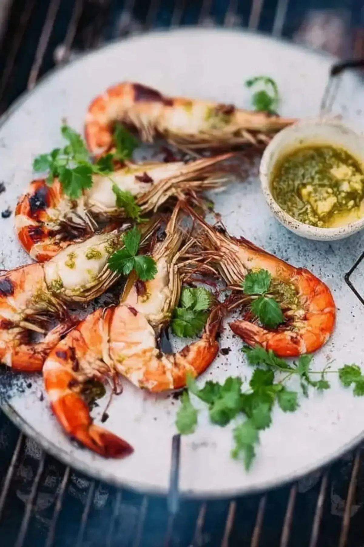 Riesengarnelen auf dem Grill