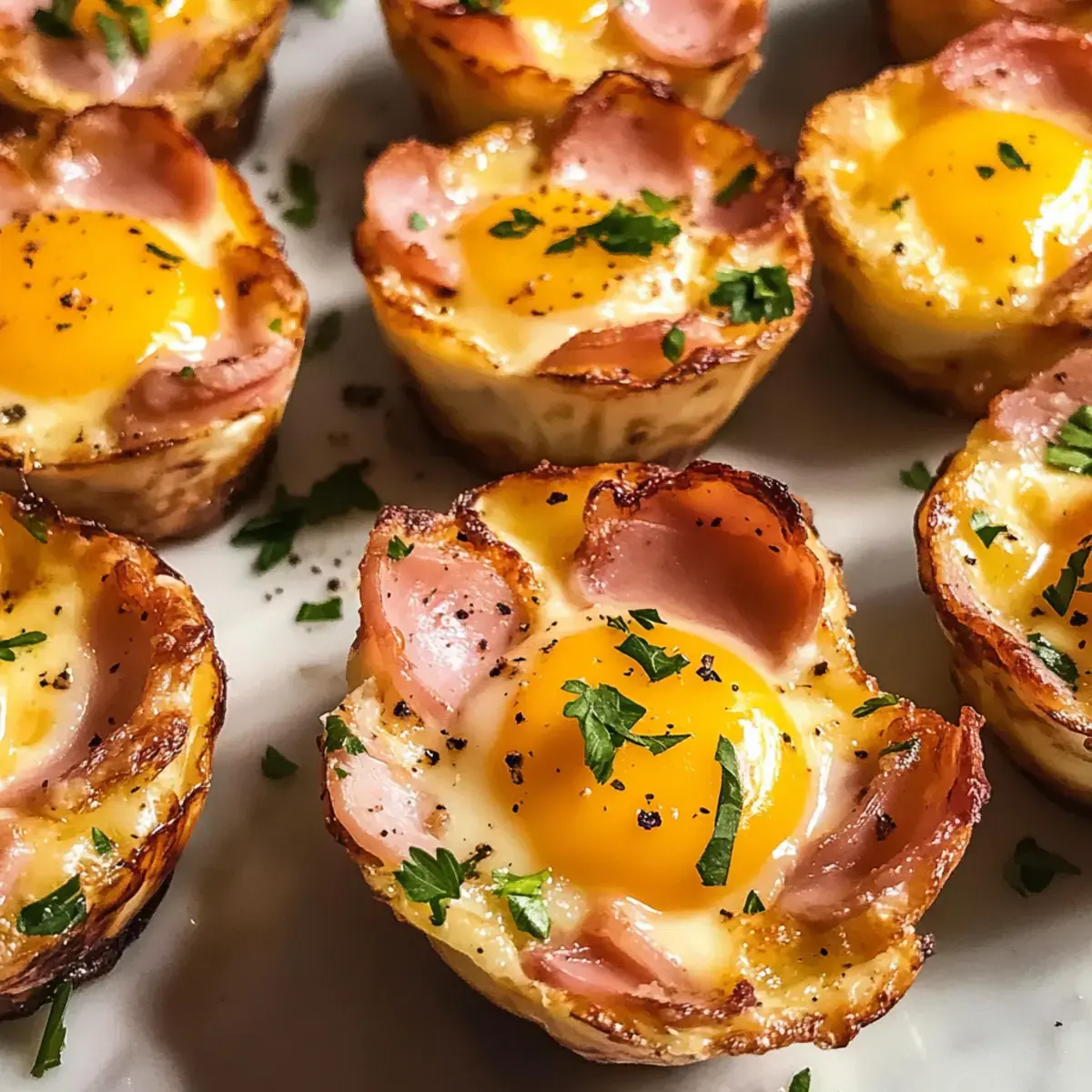 Schinken-Käse-Ei-Becher