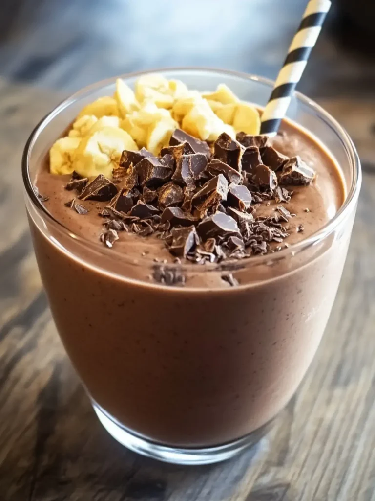 Schokoladen-Erdnussbutter-Smoothie-Schüssel