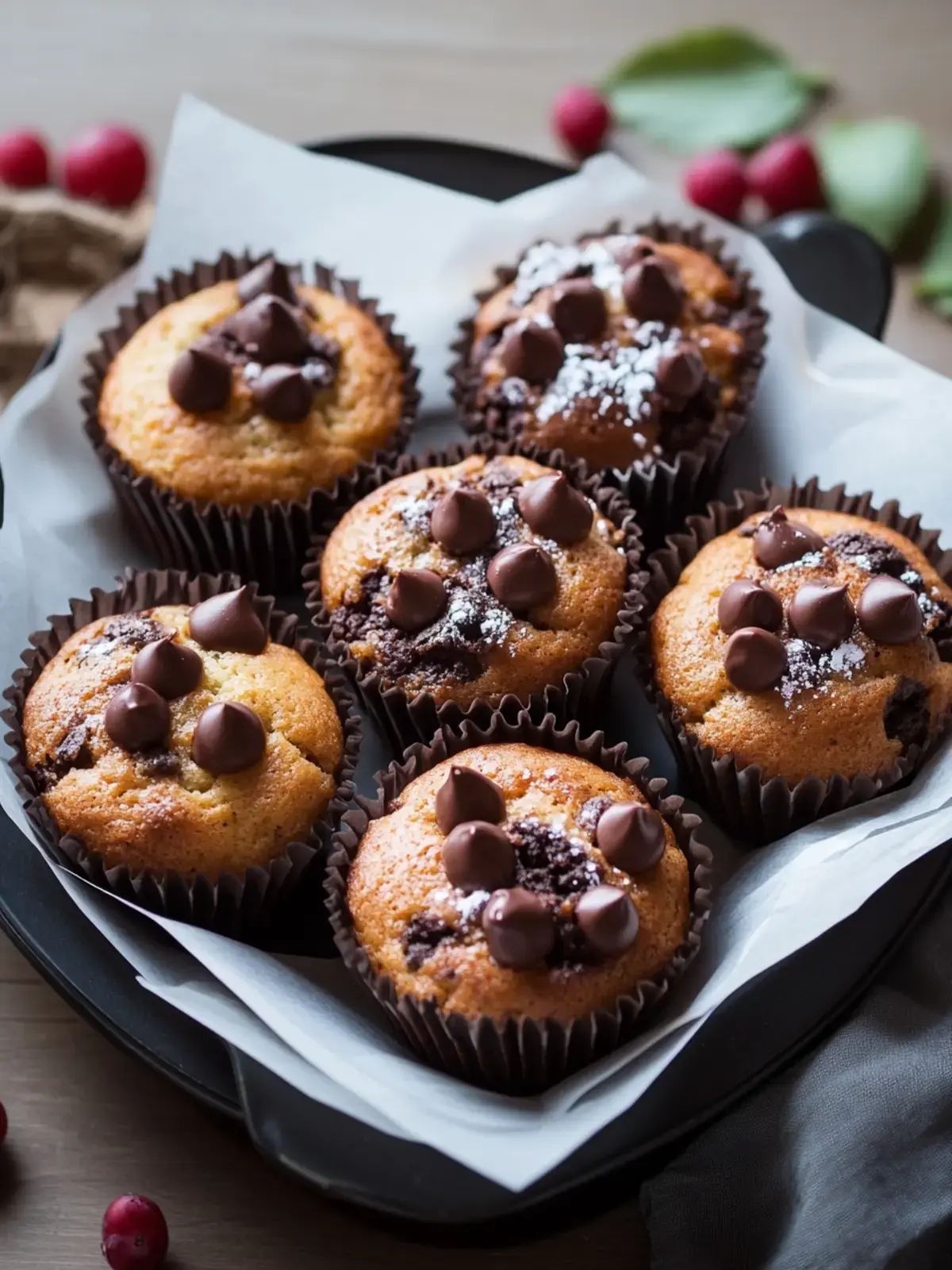 Schokoladenstückchen Muffins