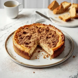 Saftiger Spekulatius Käsekuchen mit Streusel