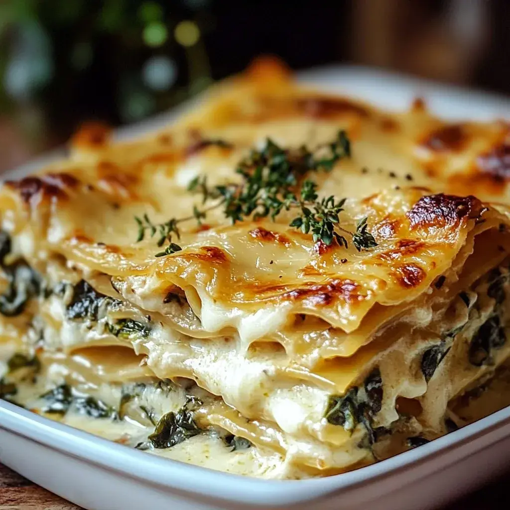 Spinat-Pilz-Lasagne