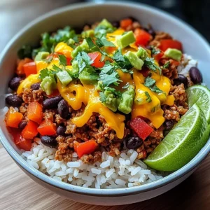 Taco Reis Schüssel: Ein buntes und nahrhaftes mexikanisches Gericht