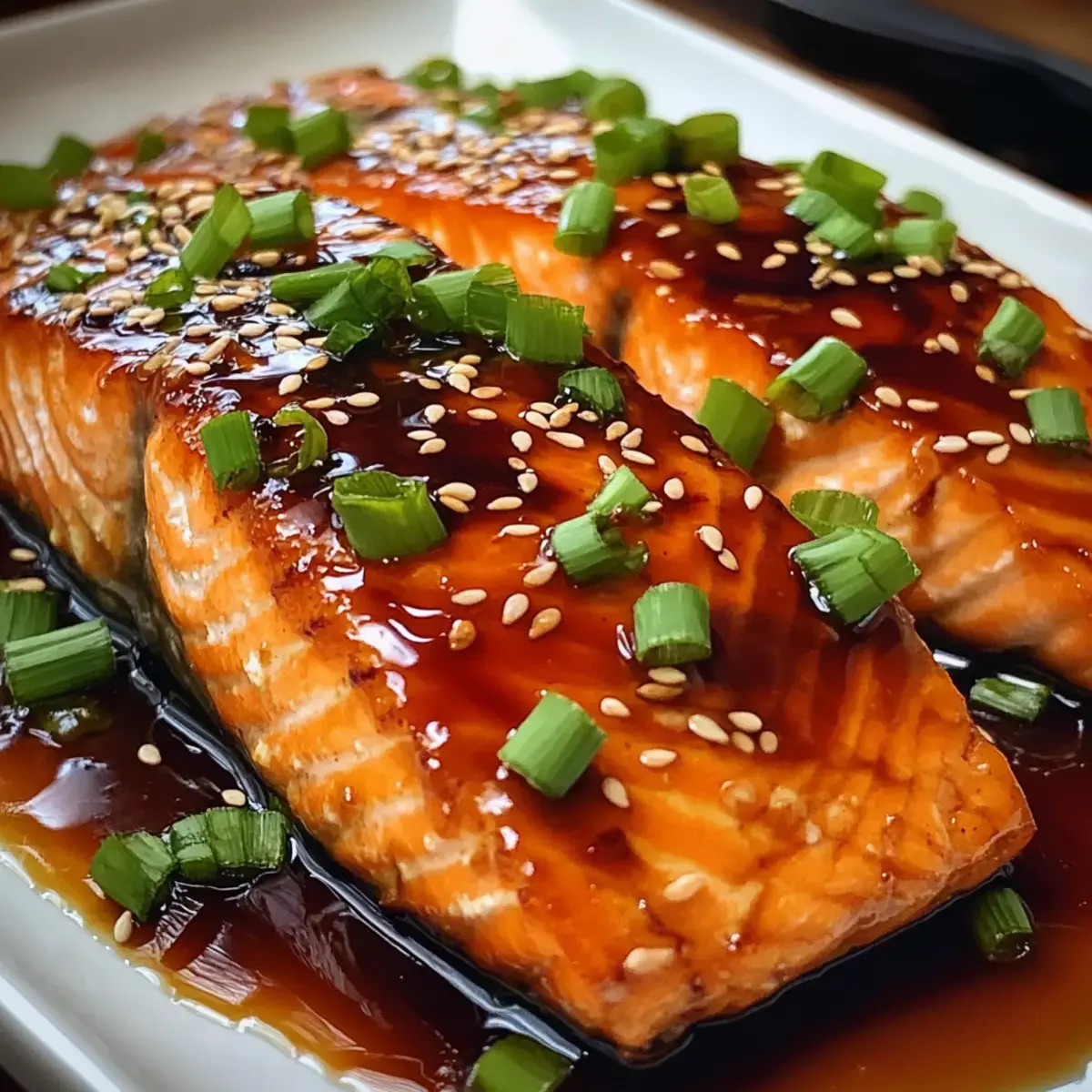 Teriyaki Lachs aus dem Ofen