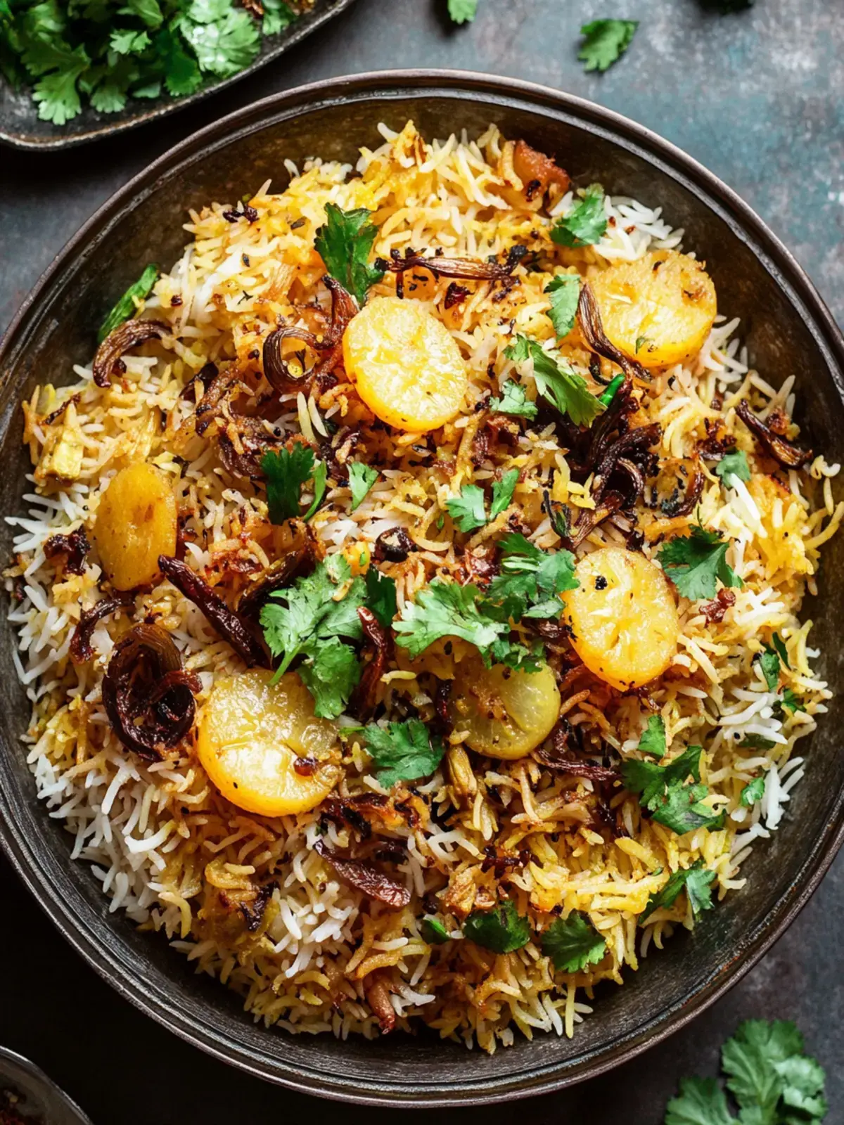 Vegetarisches Biryani Reis