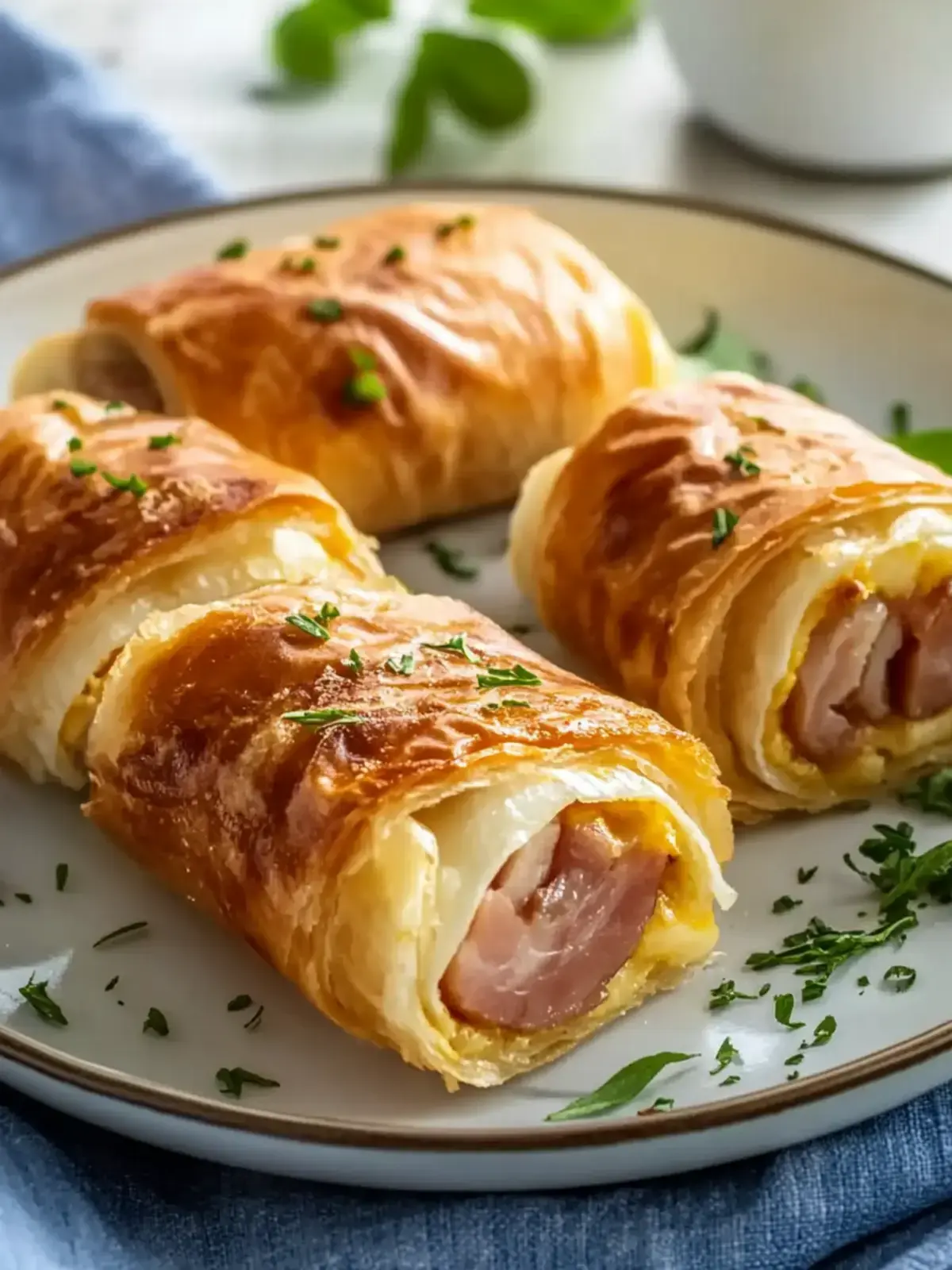 Wurst Ei Frühstück Wickel