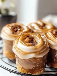 Fluffige Zimtschnecken mit Kaffeeglasur