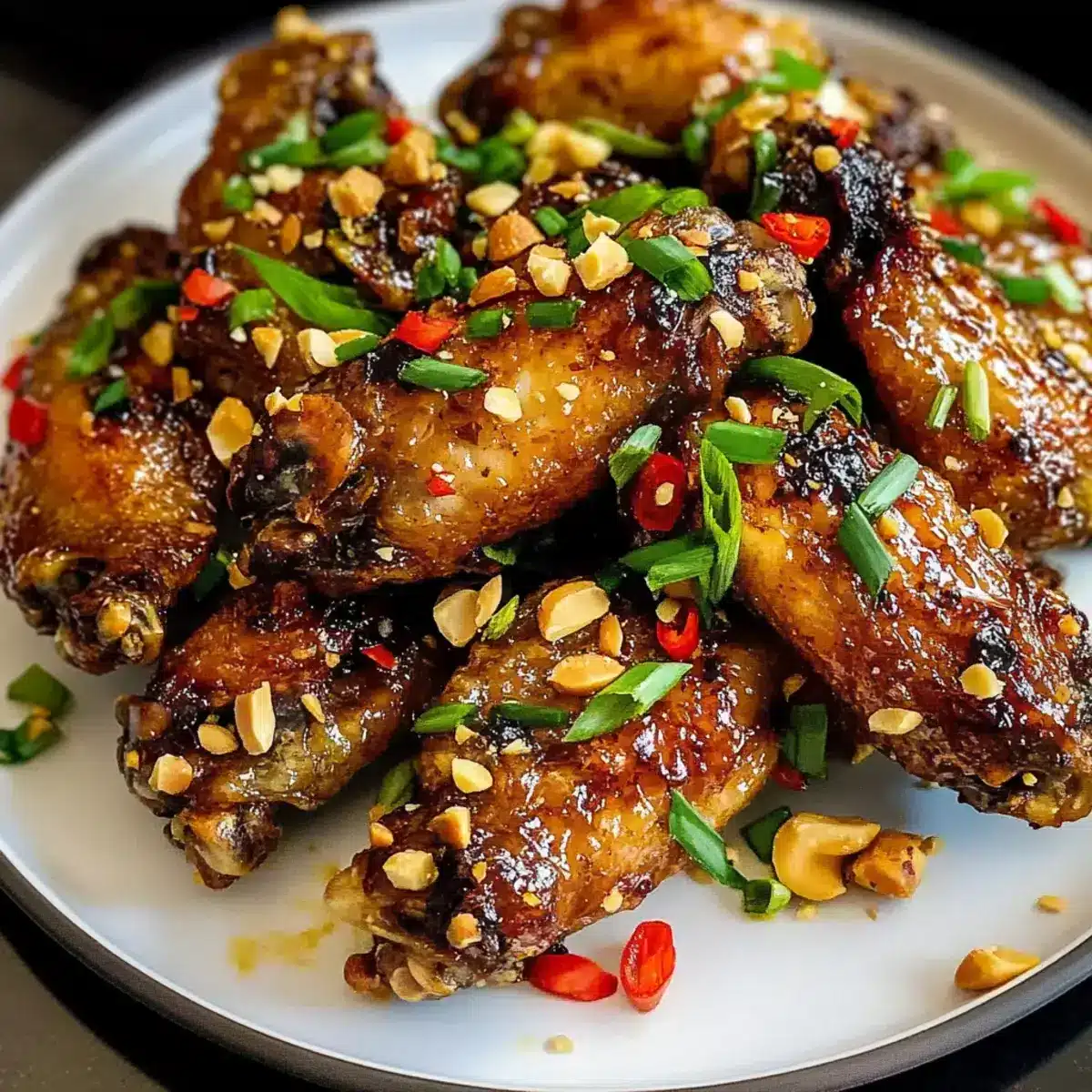 Zitronengras Chili Heißluftfritteuse Hähnchenflügel