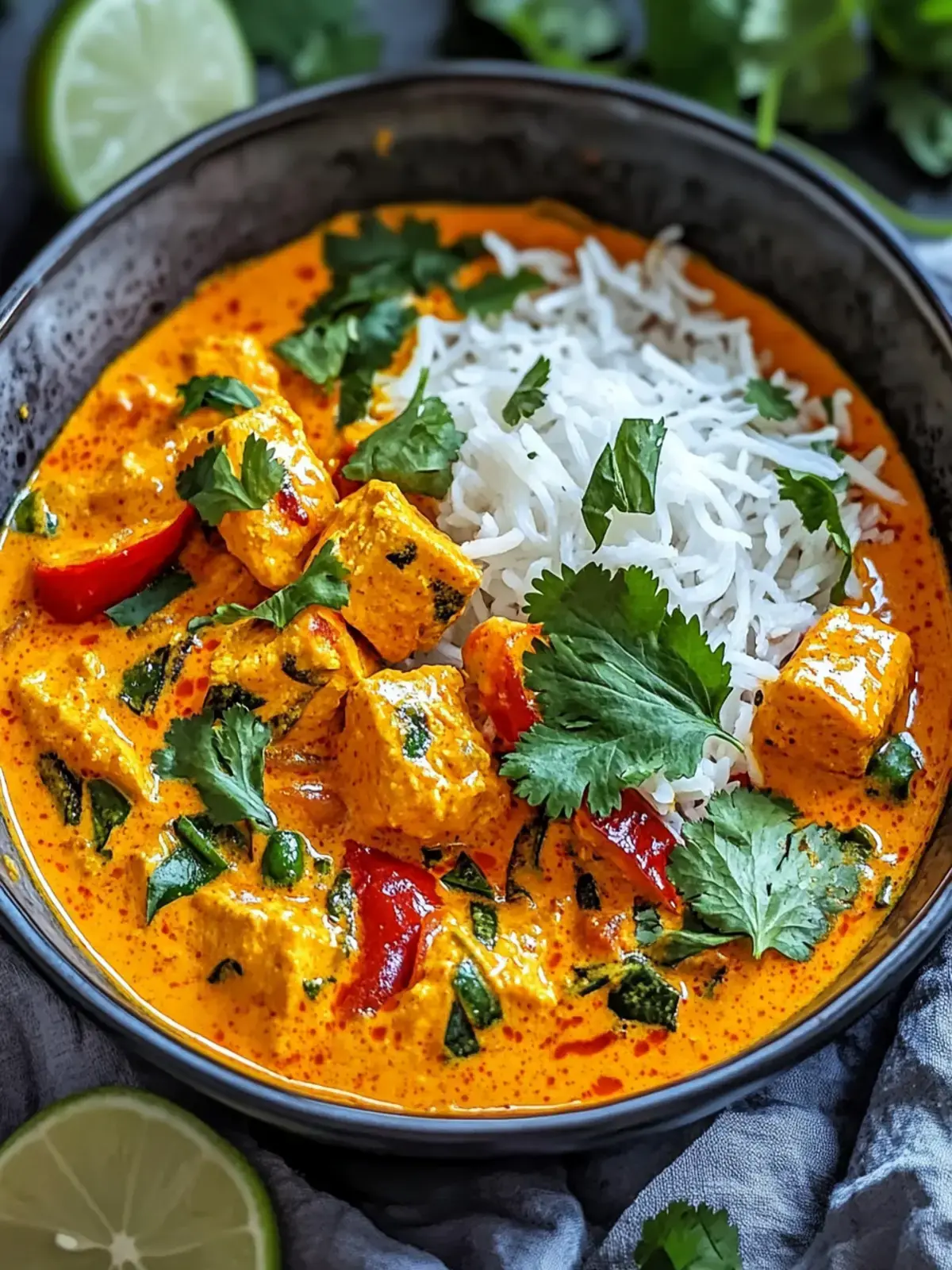 bestes Kürbis Hühnchen Curry