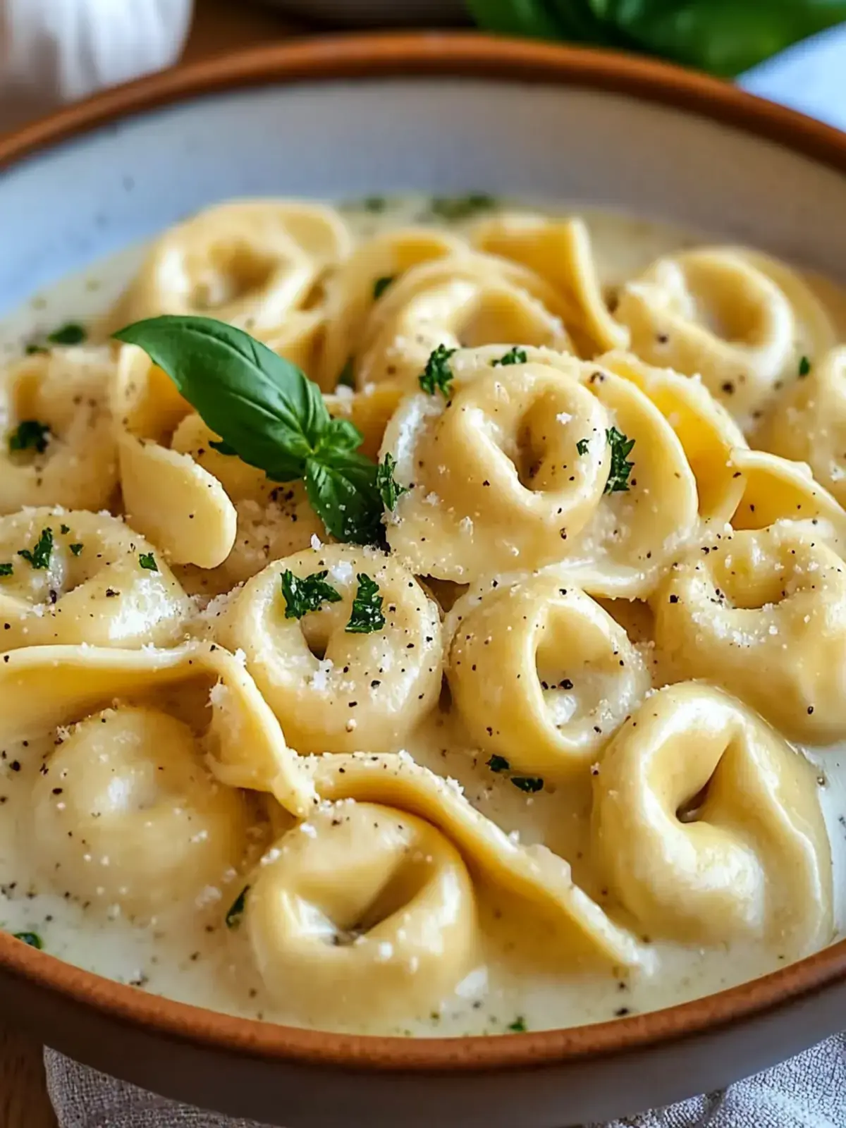 cremige Garnelen Tortellini