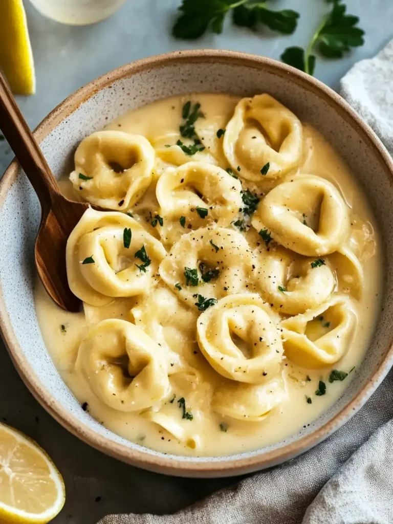cremige Garnelen Tortellini