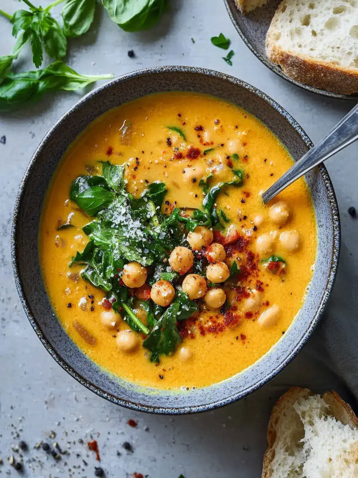 cremige Kichererbsensuppe
