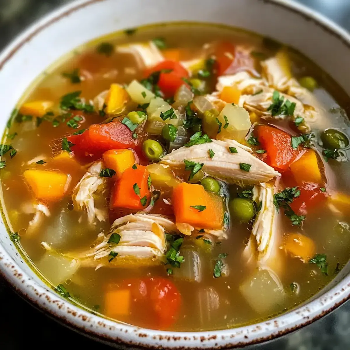 gesunde Hähnchen-Gemüsesuppe Rezept