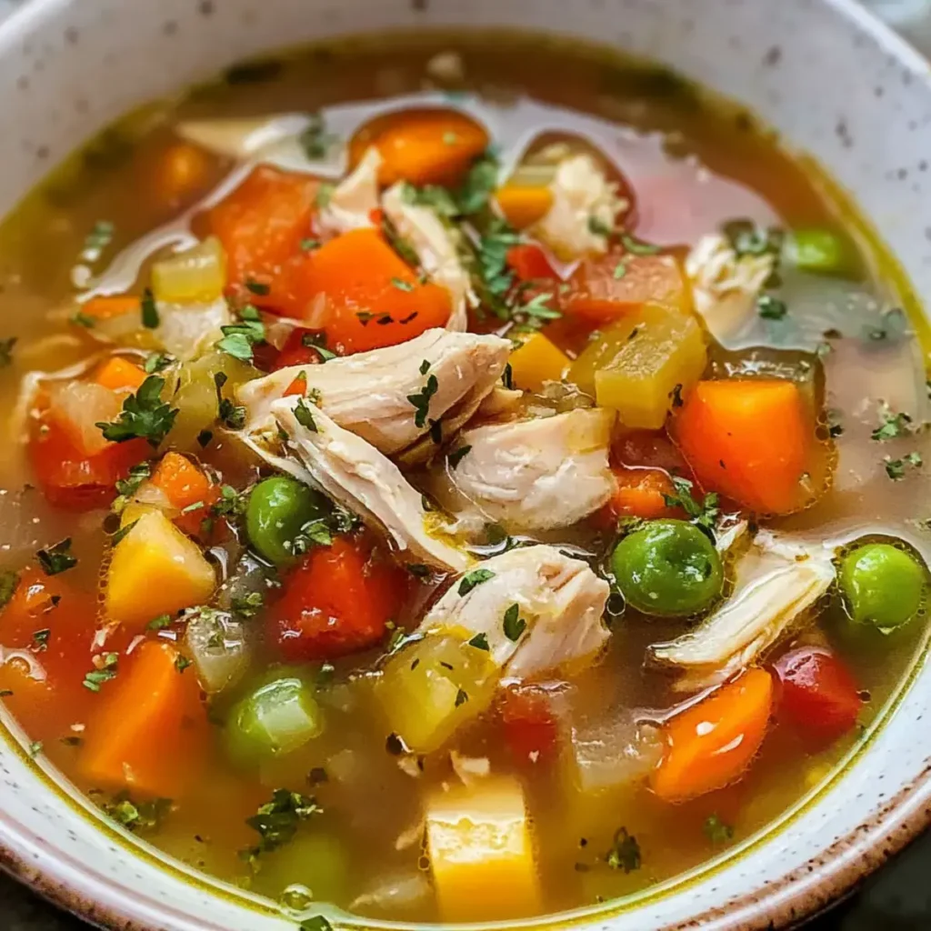 gesunde Hähnchen-Gemüsesuppe Rezept