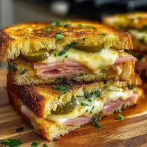 Bold und buttrige kubanische Knoblauchbrot-Sandwiches