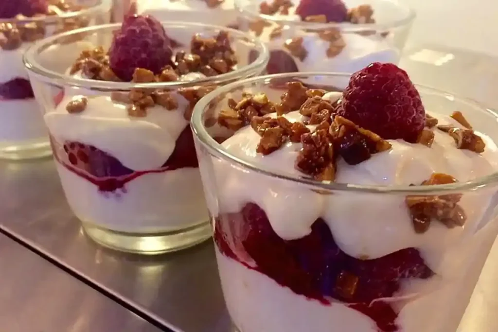 schnelles Himbeer Dessert