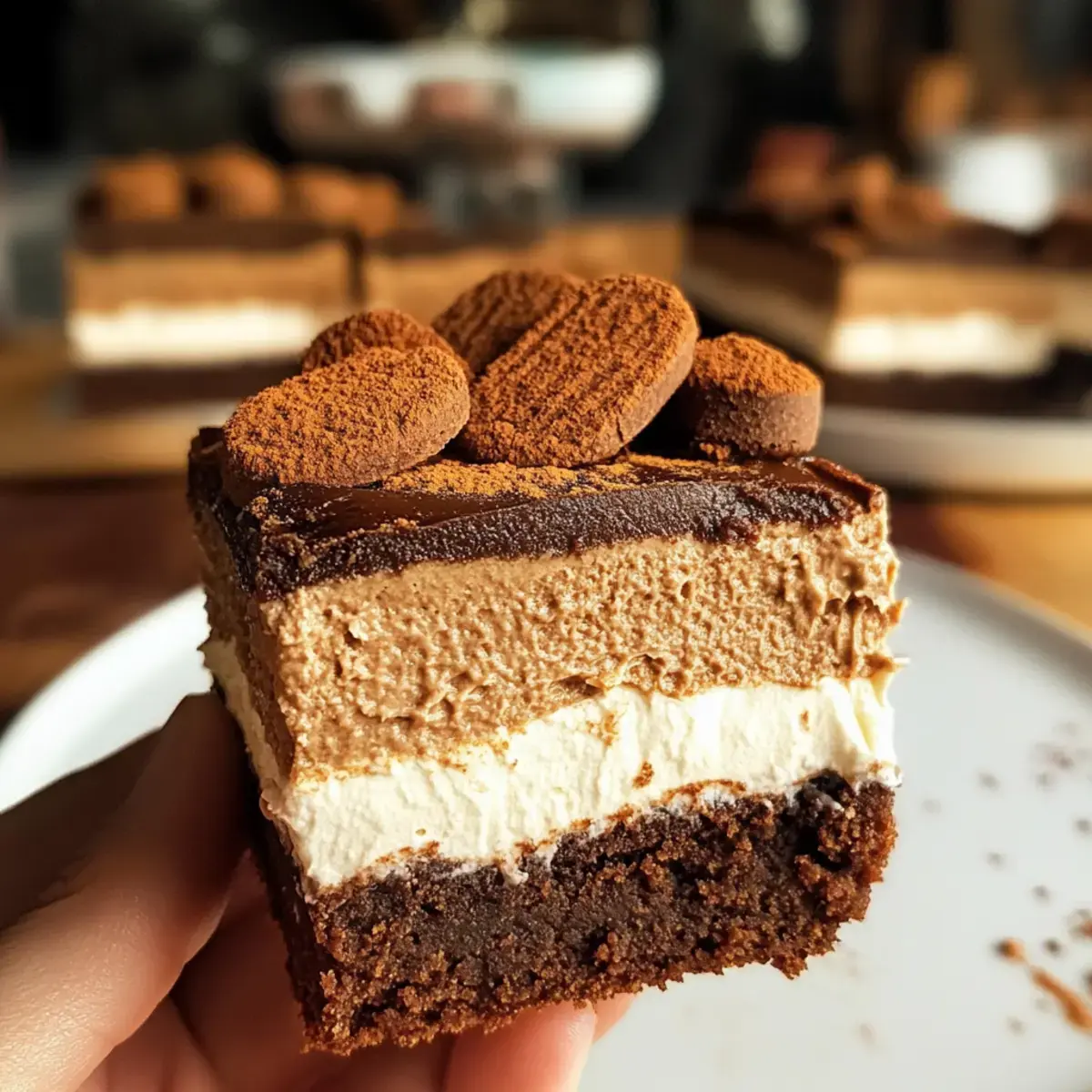 vegane Biscoff Brownies