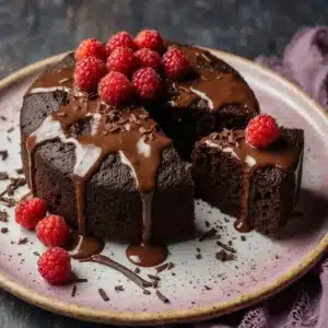 Saftiger veganer Schokoladenkuchen mit unwiderstehlicher Glasur