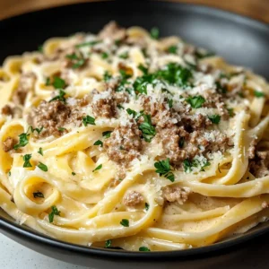 Cremige Weiße Bolognese Sauce