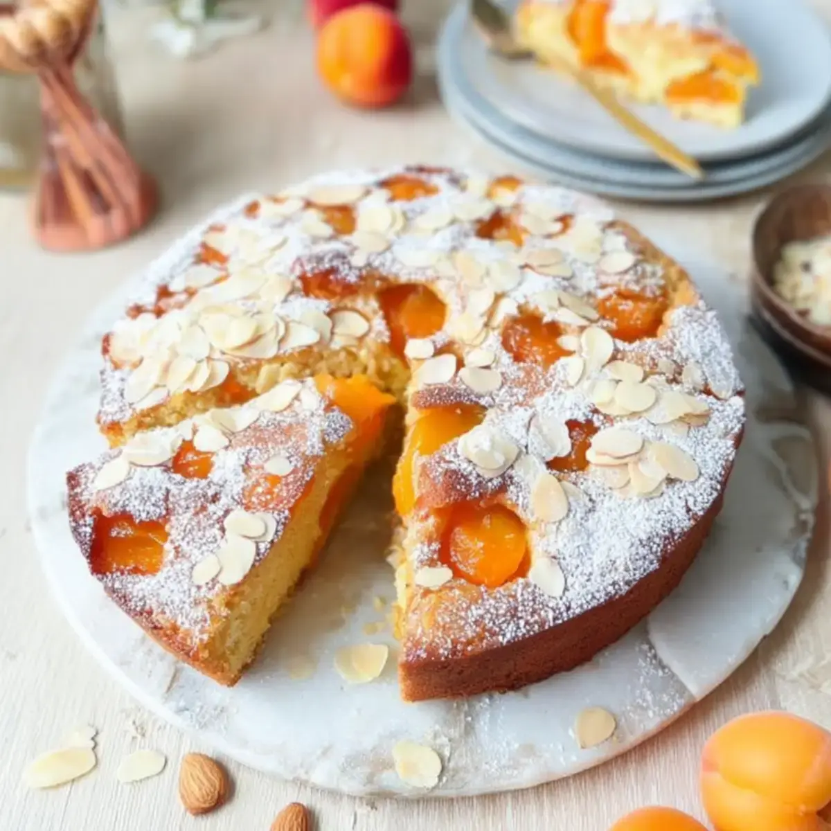 Aprikosen Mandel Kuchen
