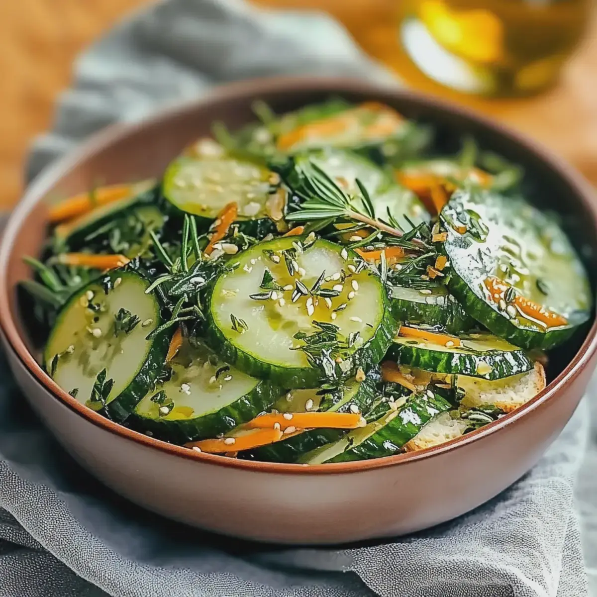 Asiatischer Gurkensalat frisch