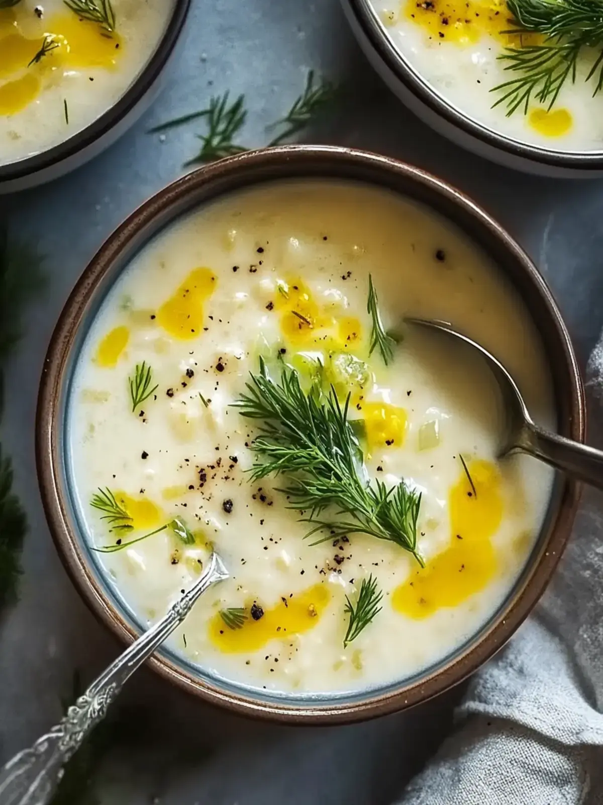Avgolemono-Suppe: Cremige griechische Umarmung im Löffel 2 Avgolemono-Suppe