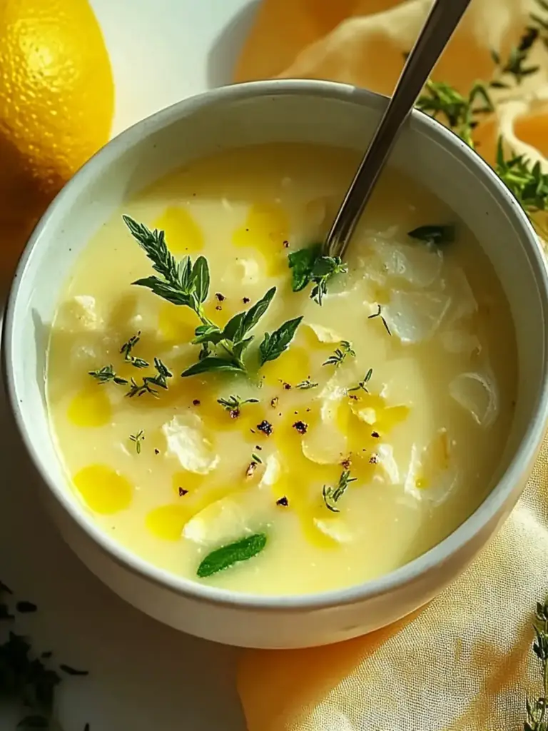 Avgolemono-Suppe