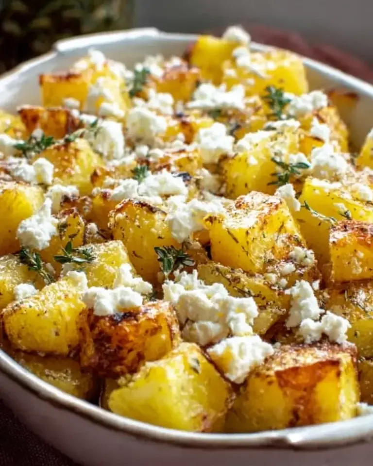 Baked Feta Potatoes mit Zitrone