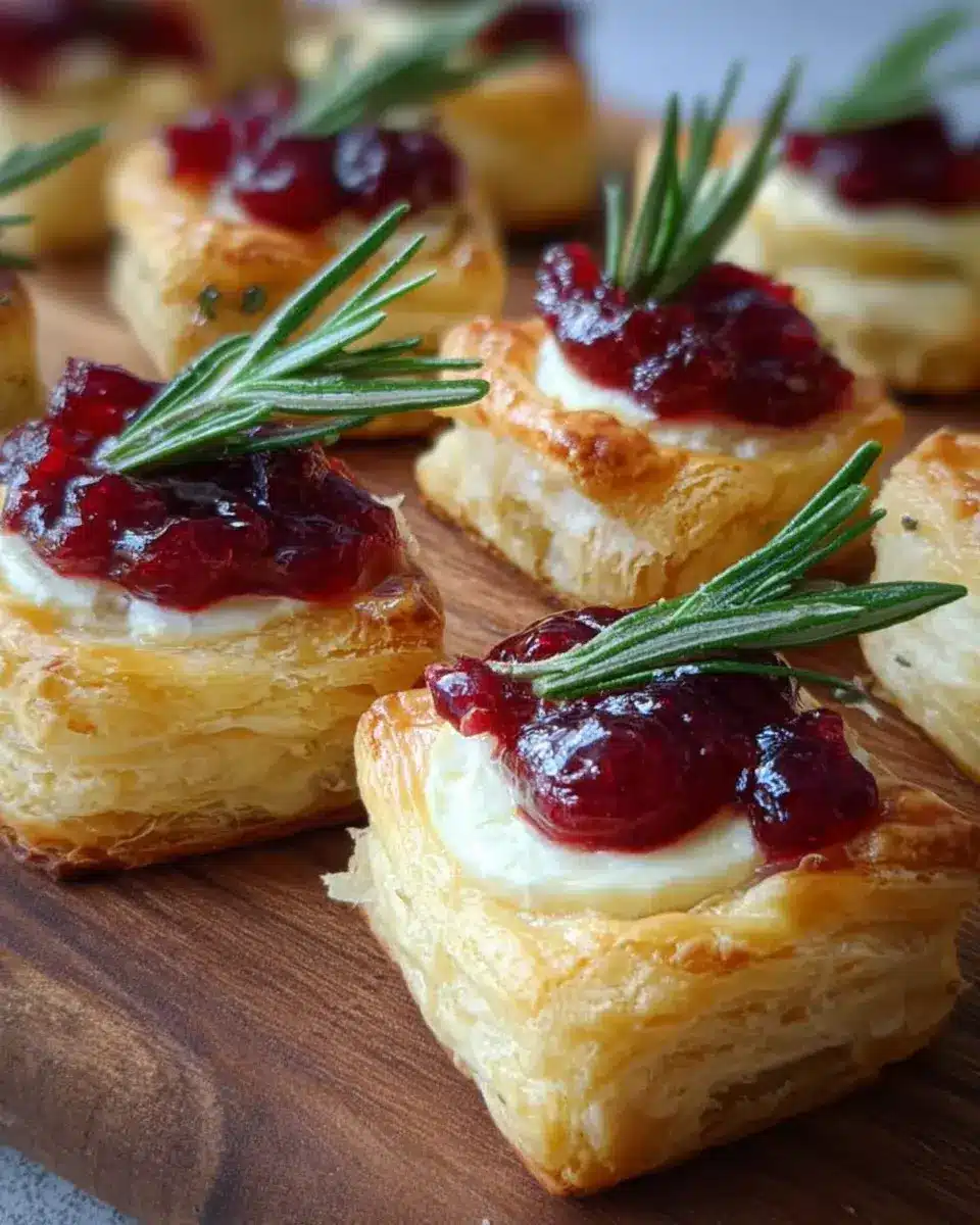 Blätterteig Häppchen Camembert