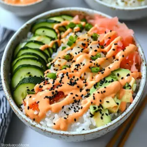 Gesunde California Roll Sushi Bowls