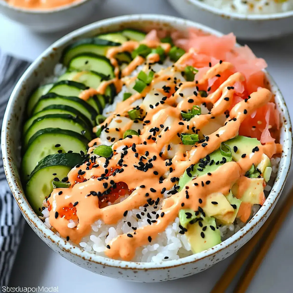 Healthy California Roll Sushi Bowls: Easy Meal Prep 2 California Roll Sushi Bowls