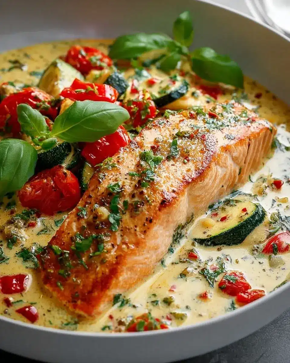 Cremiger Toskana Lachs Traum – Dein Low Carb Abnehm-Rezept - everydayrecipes.de 2 Cremiger Low Carb Toskana Lachs