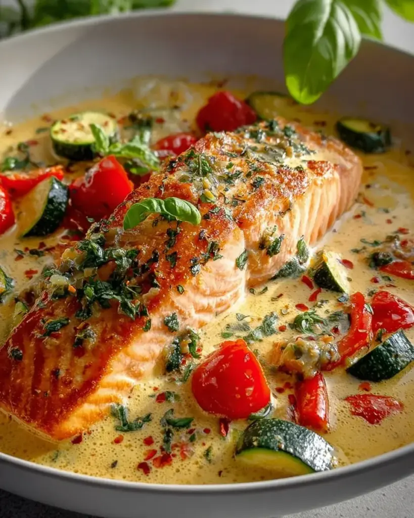 Cremiger Low Carb Toskana Lachs