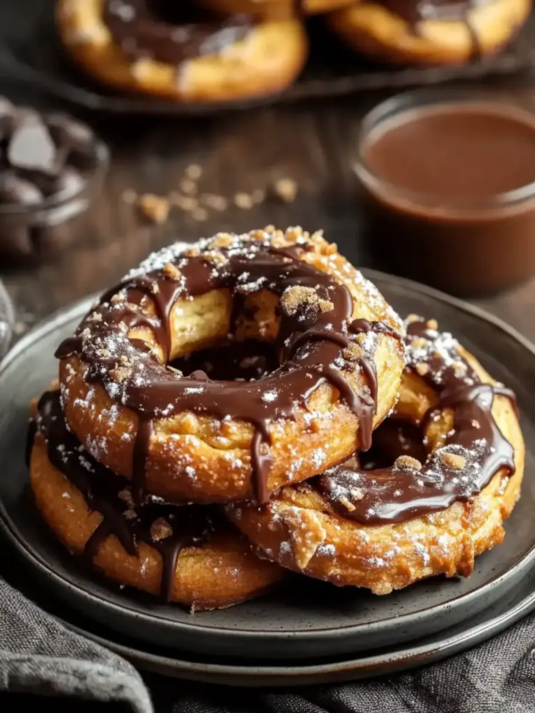 Crispy Pretzel Chocolate Cookies mit Karamell