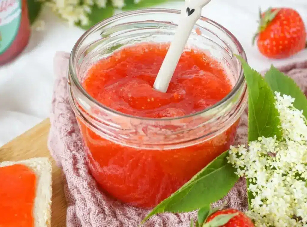 Erdbeer Holunderblüten Marmelade Rezept