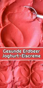 Gesunde Erdbeer-Joghurt-Eiscreme