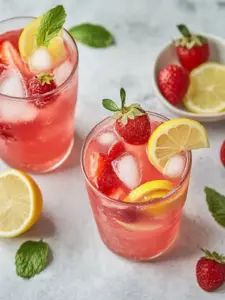 Erfrischende Erdbeer-Limonade