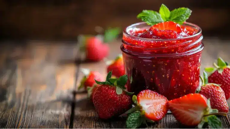 Erdbeermarmelade rot bleiben