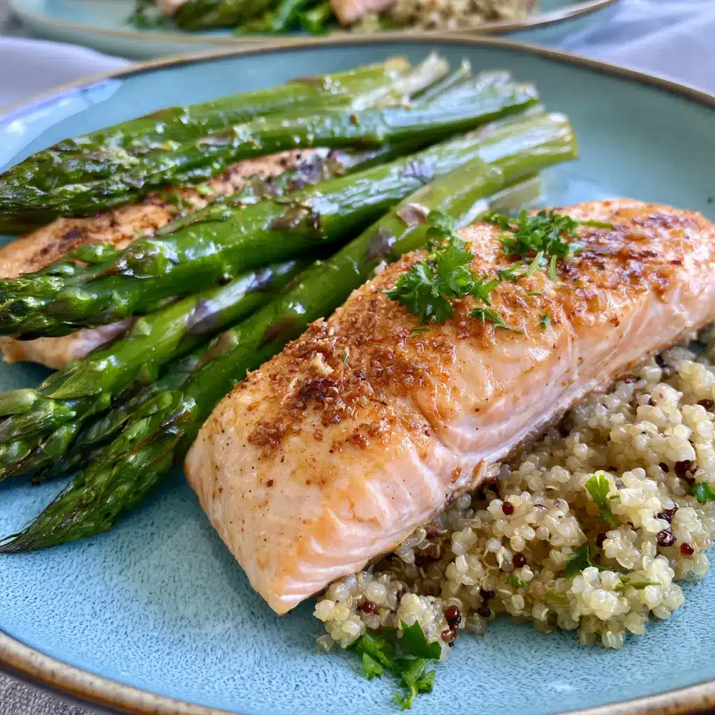Gebackener Lachs mit Quinoa