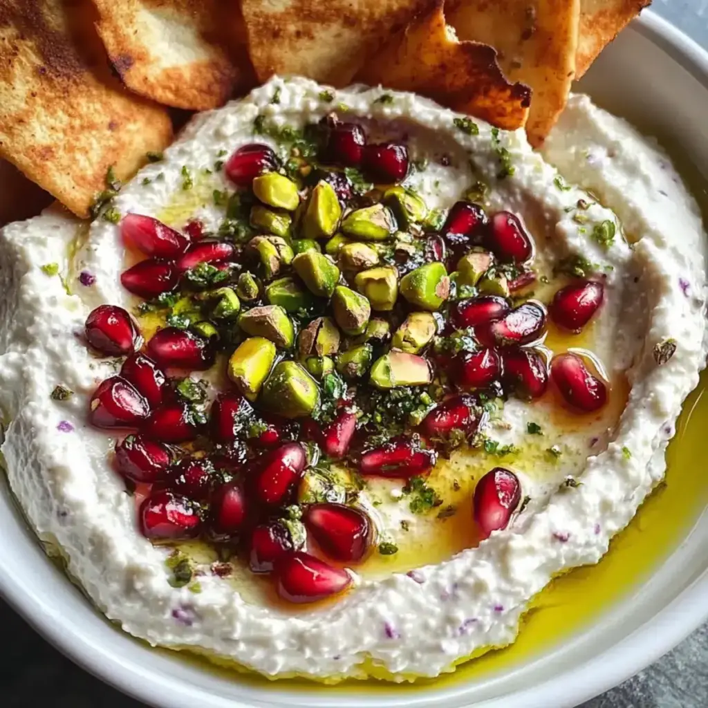 Granatapfel Pistazien Feta Dip