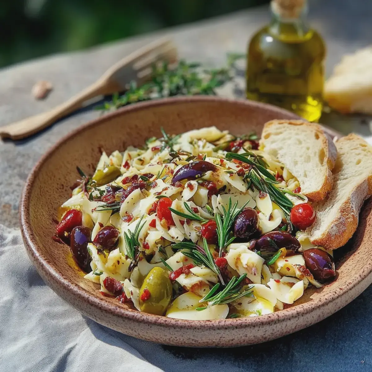 Griechischer Pastasalat vegan