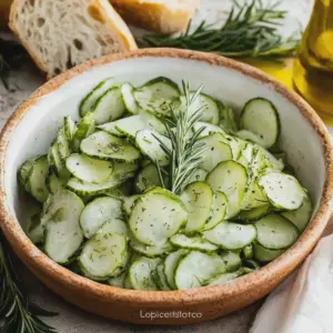 Gurkensalat mit Essig Öl