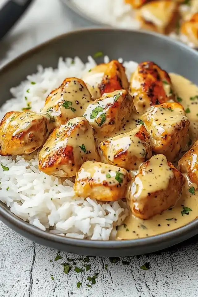 Honig Senf Hähnchen Reis