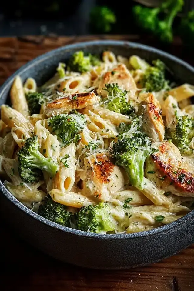 Hähnchen Brokkoli Pasta cremig