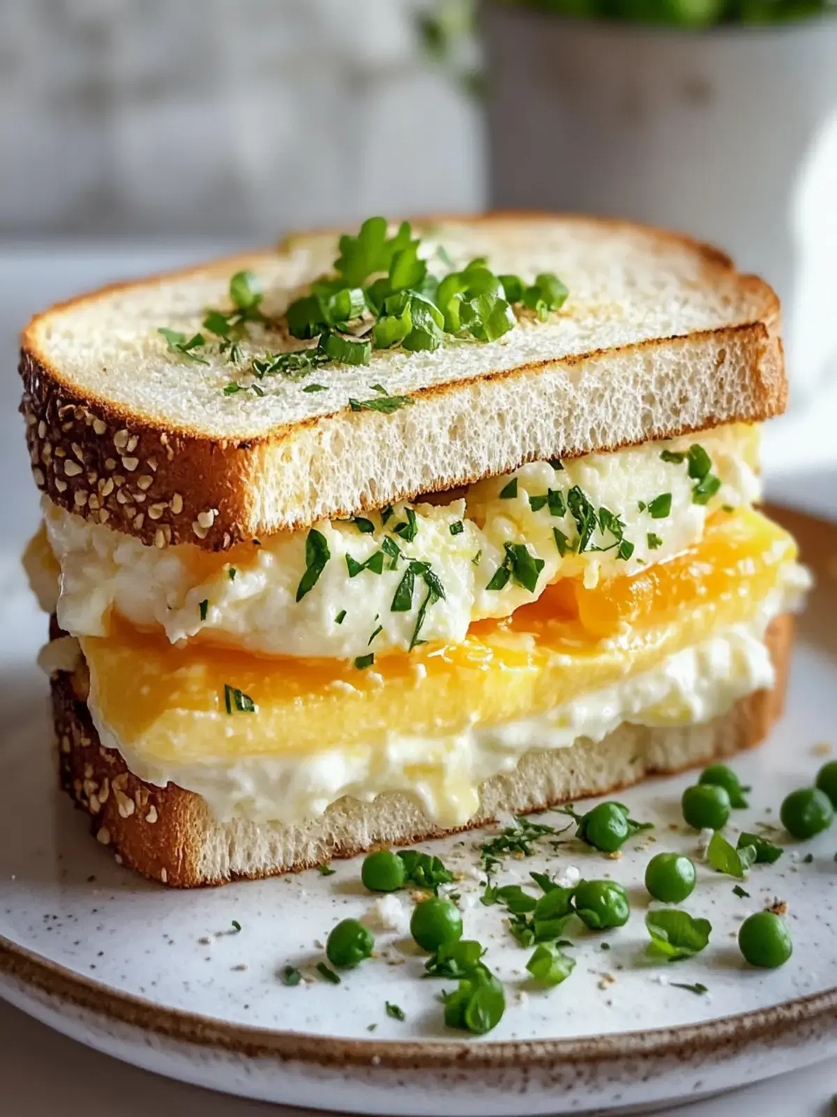 Japanisches Ei Sandwich mit cremiger Mayo
